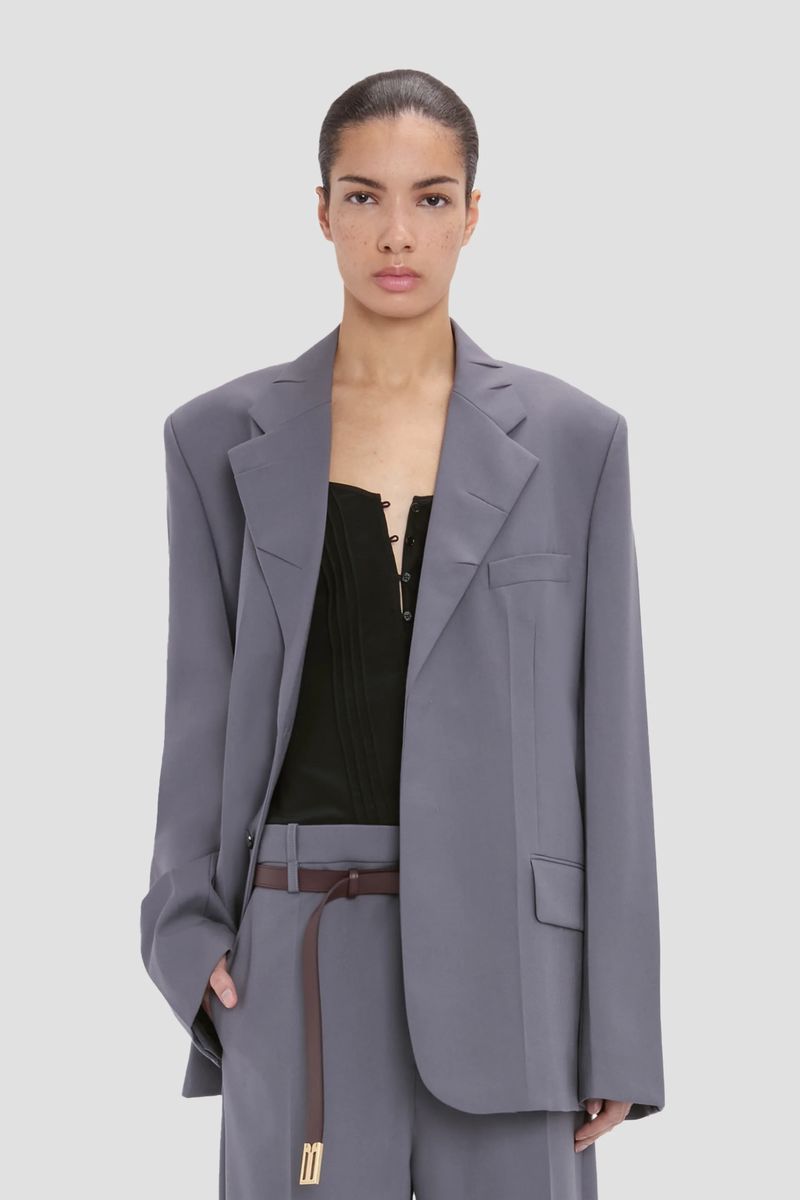 Einreihiger Blazer mit Revers