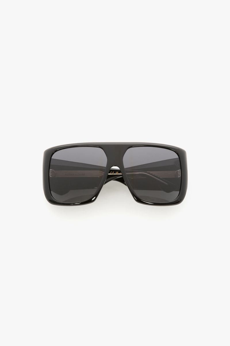 Quadratische Oversize Flat-Top Sonnenbrille
