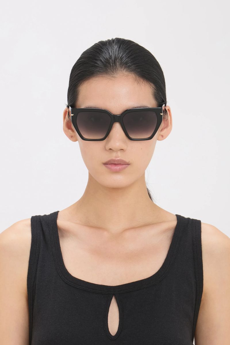 Elegante Rechteckige Acetat-Sonnenbrille