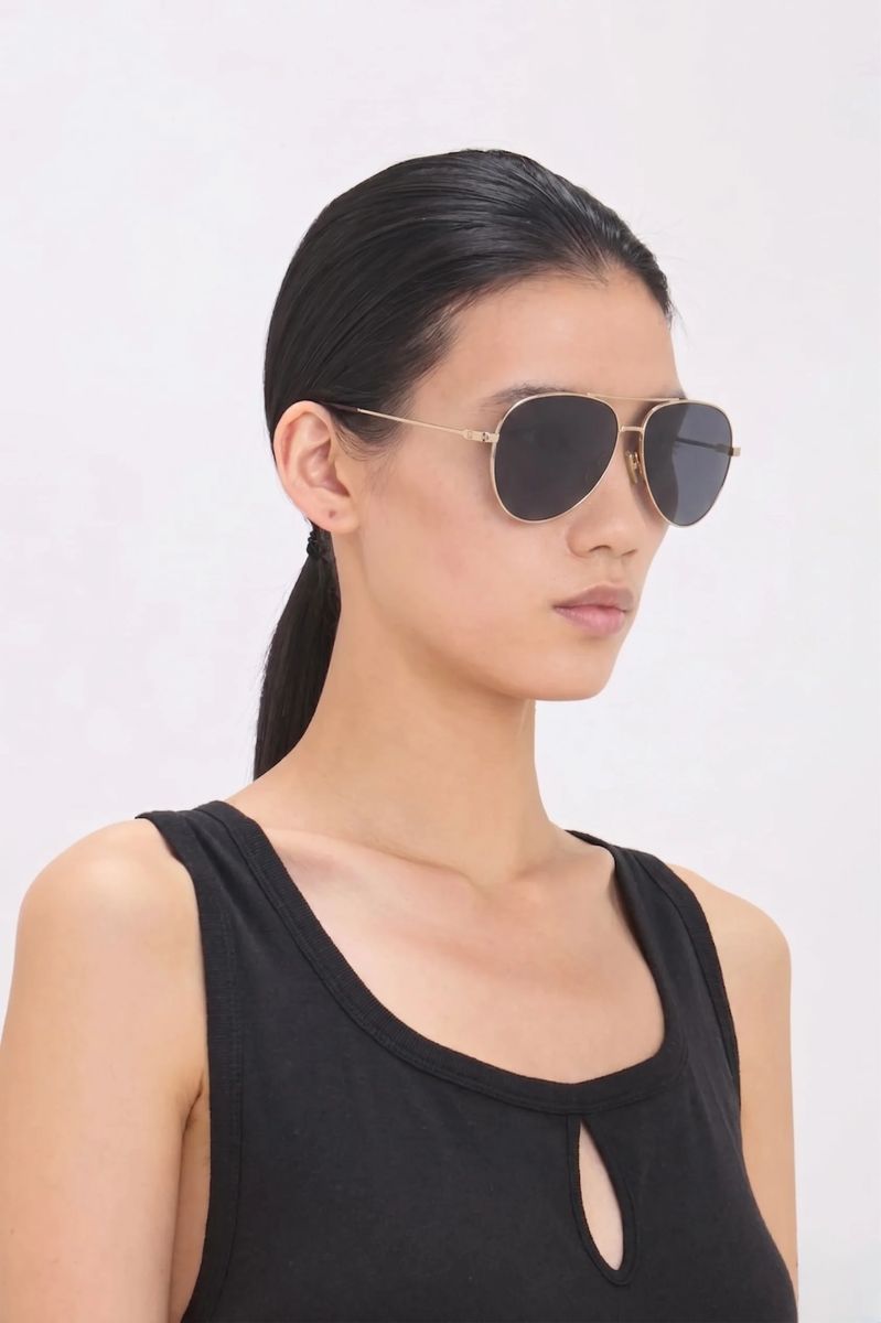 Filigrane Metall-Pilotensonnenbrille