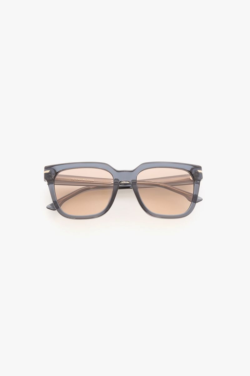 Übergroße quadratische Acetatsonnenbrille