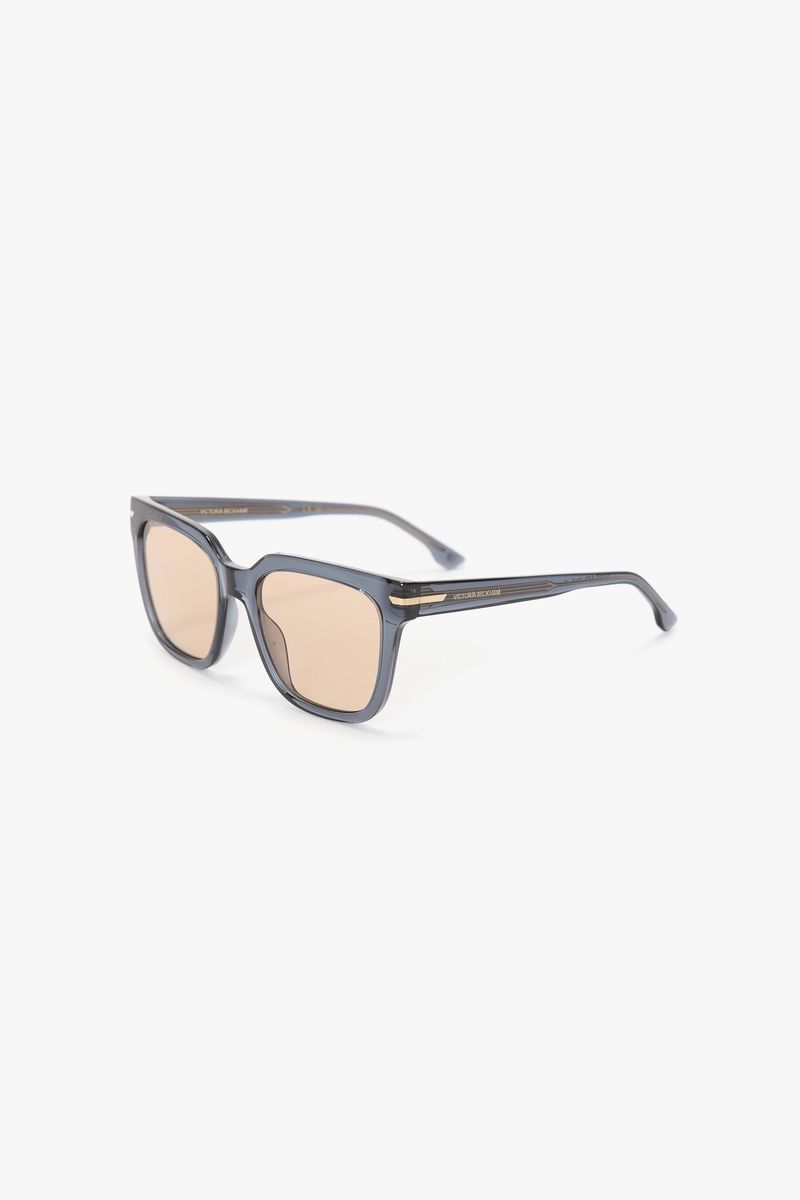 Übergroße quadratische Acetatsonnenbrille