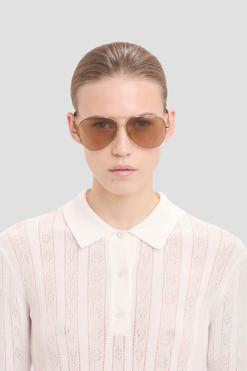 Moderne Pilotensonnenbrille aus Metall