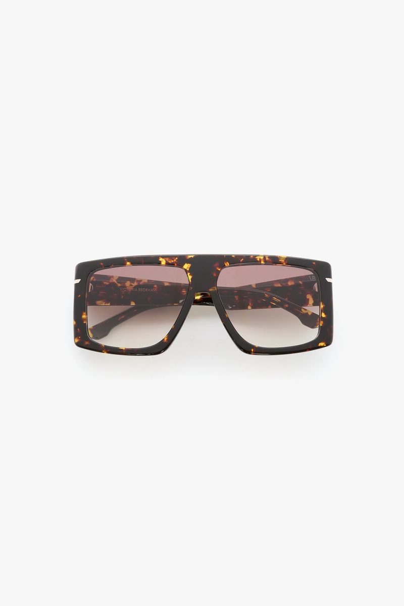 Übergroße Flat-Top-Sonnenbrille