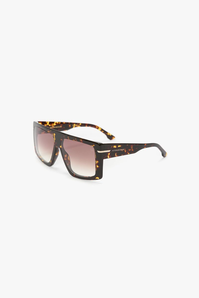 Übergroße Flat-Top-Sonnenbrille
