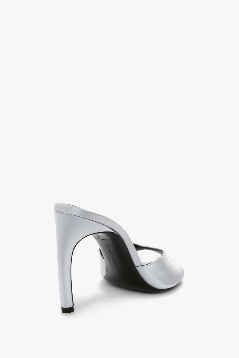 Harlow Satin-Mules mit offener Zehenpartie