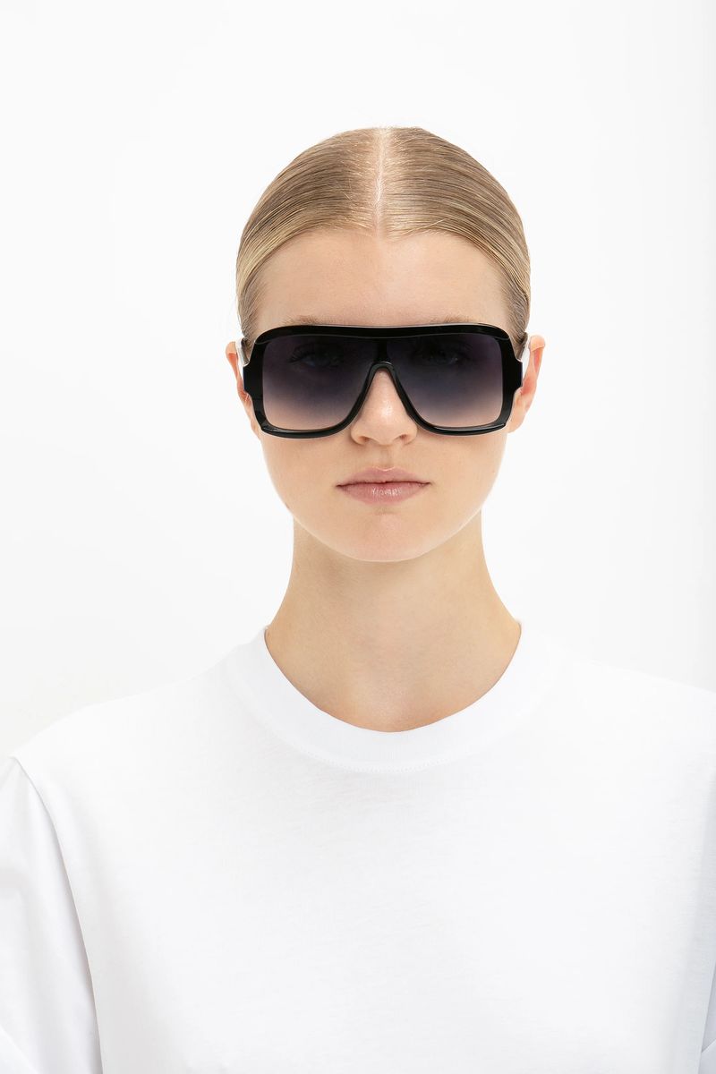 Geschichtete Masken-Visier-Sonnenbrille