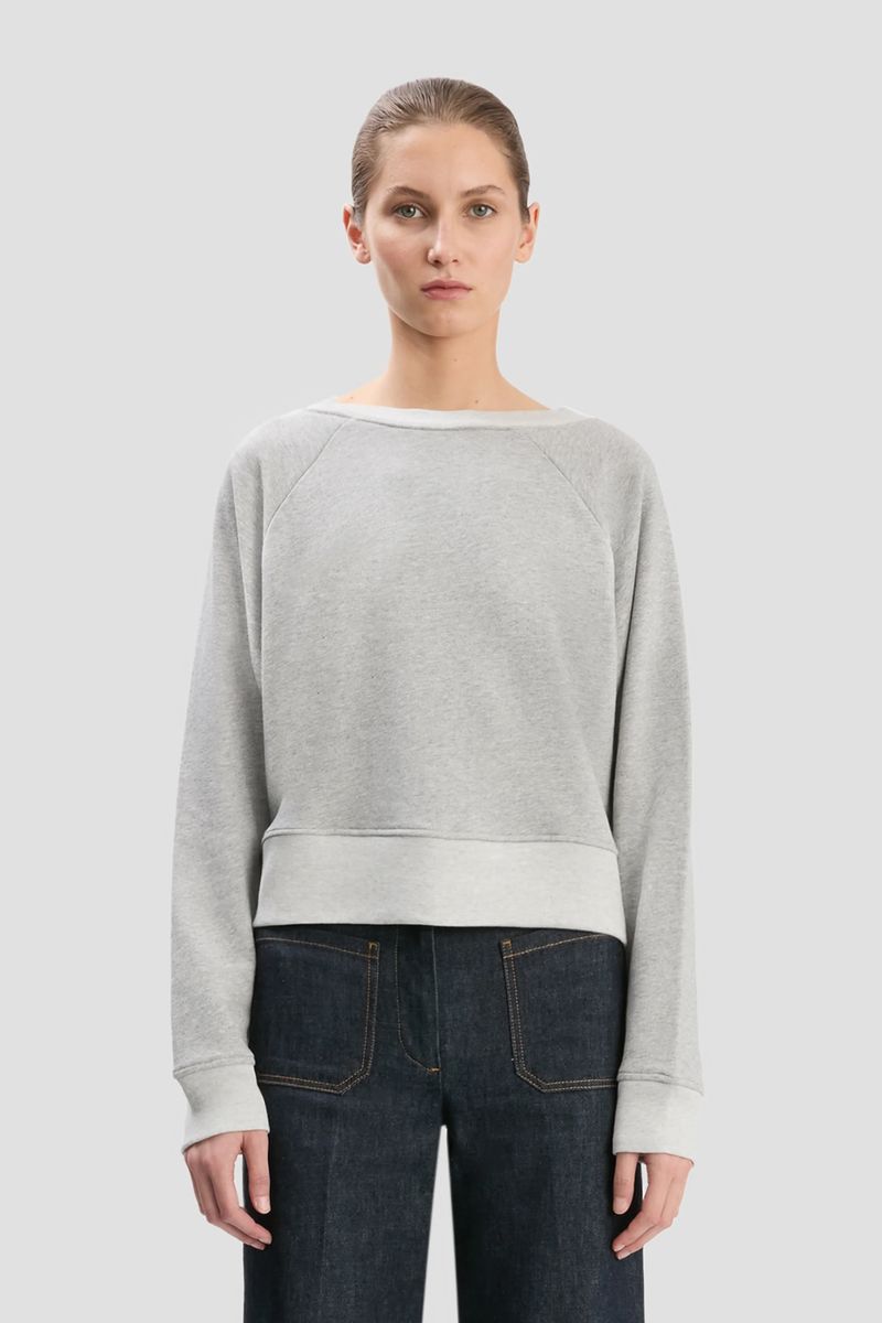Hochwertiges Raglan-Sweatshirt in Kurzform