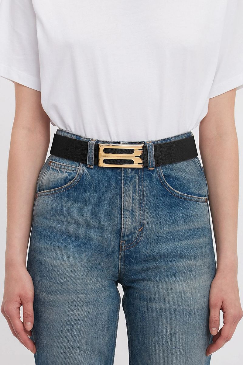 Dorian Frame Gürtel aus genarbtem Leder