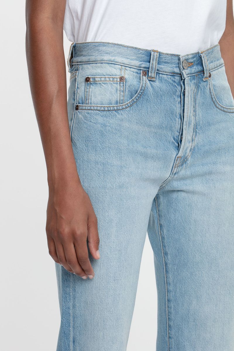 Mid-Rise Jeans mit geradem Bein