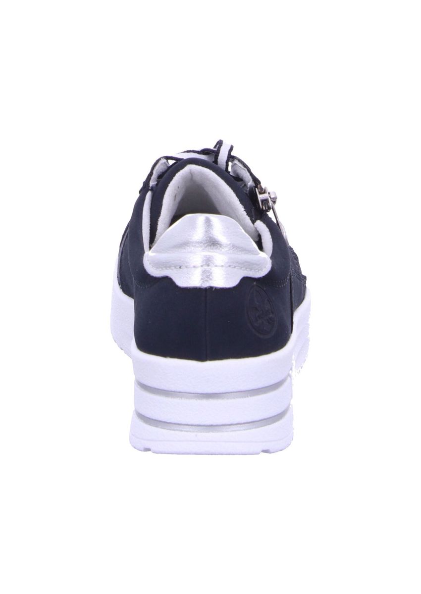 Plateau-Sneaker mit Reißverschluss und Grafik-Details