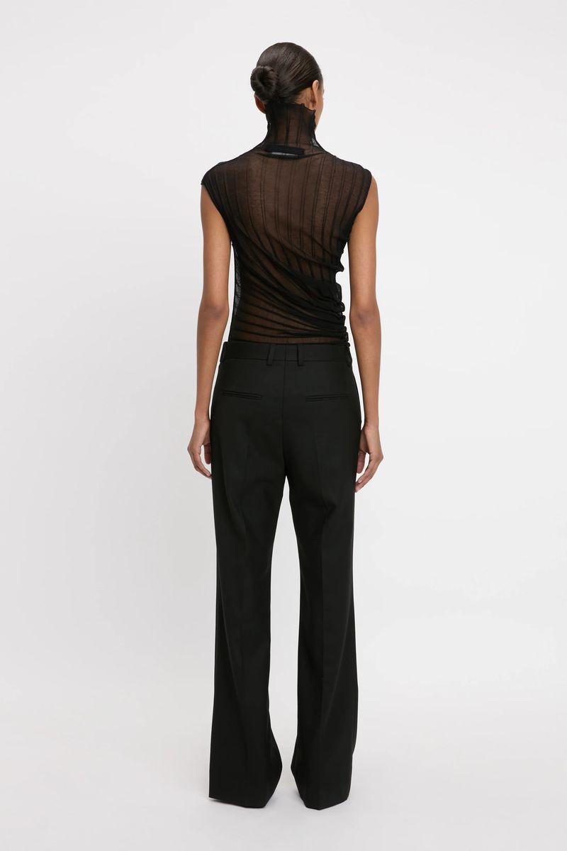 Klassische High-Waist Stoffhose