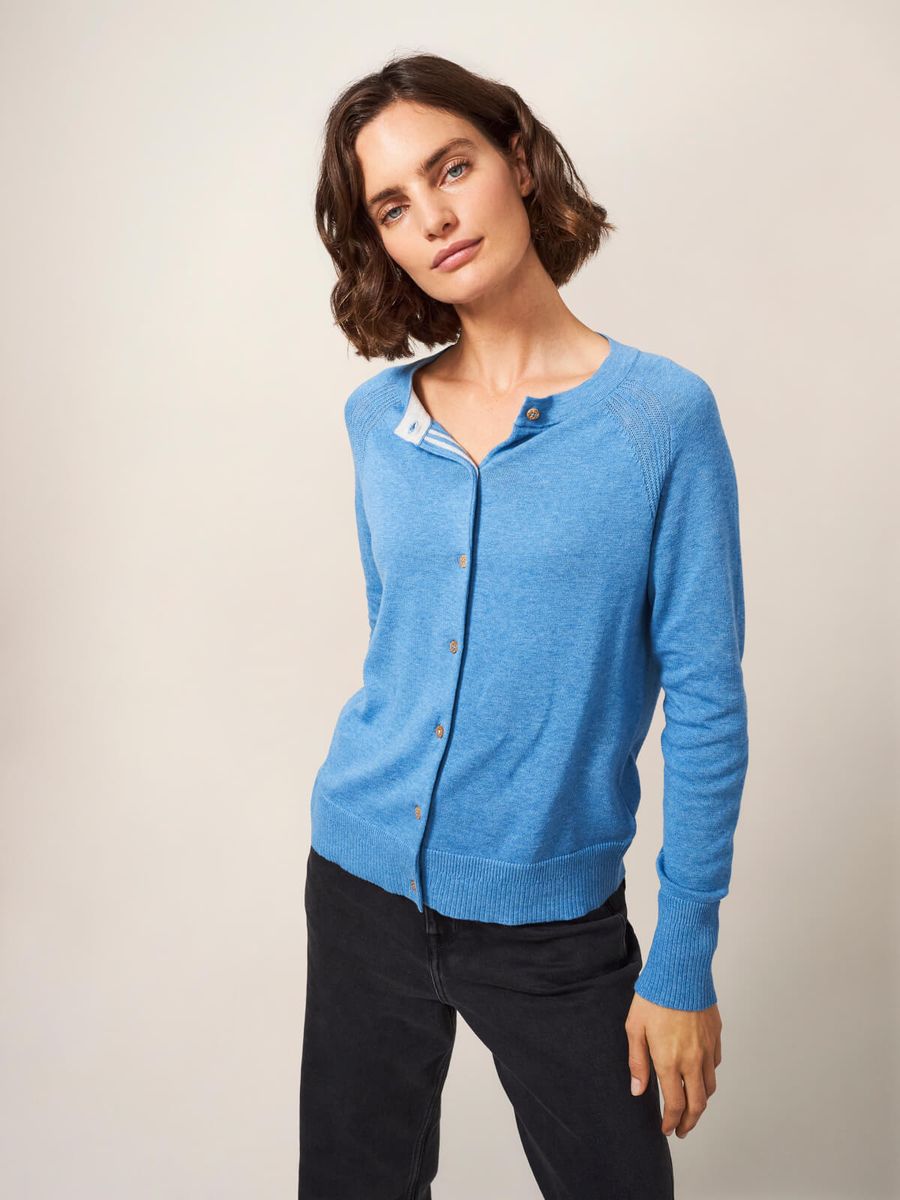 Leichte Strickjacke aus Bio-Baumwolle