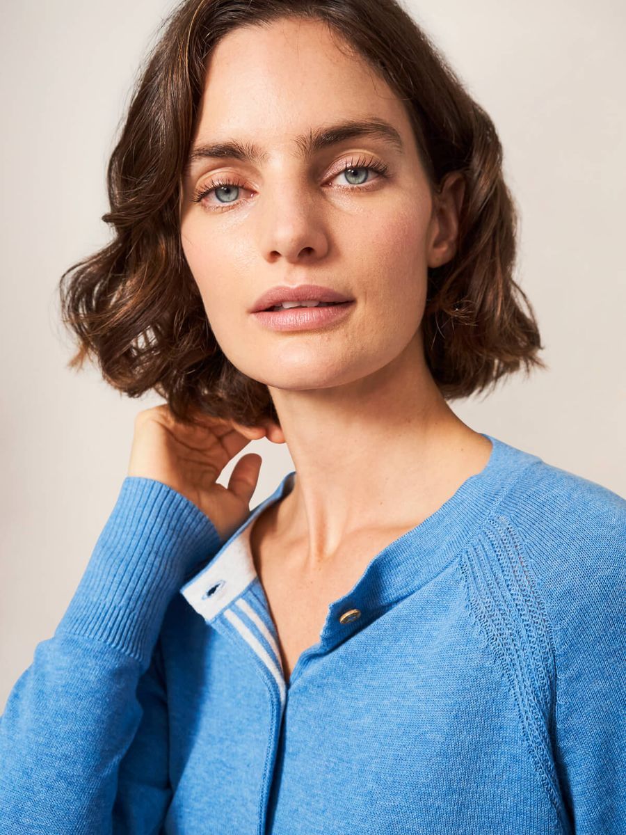 Leichte Strickjacke aus Bio-Baumwolle