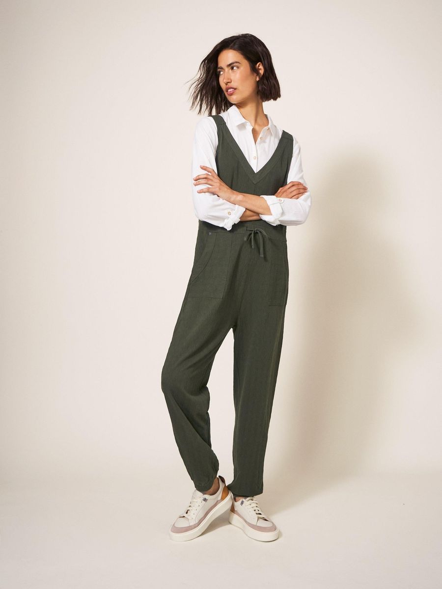 Minimalistischer ärmelloser Jersey-Jumpsuit