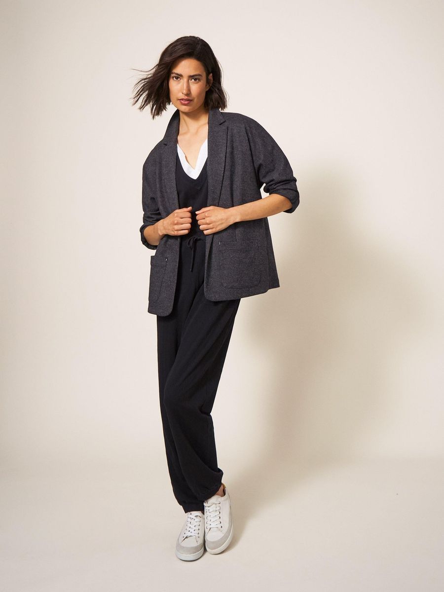 Lockerer Ärmelloser Jumpsuit mit Kordelzug