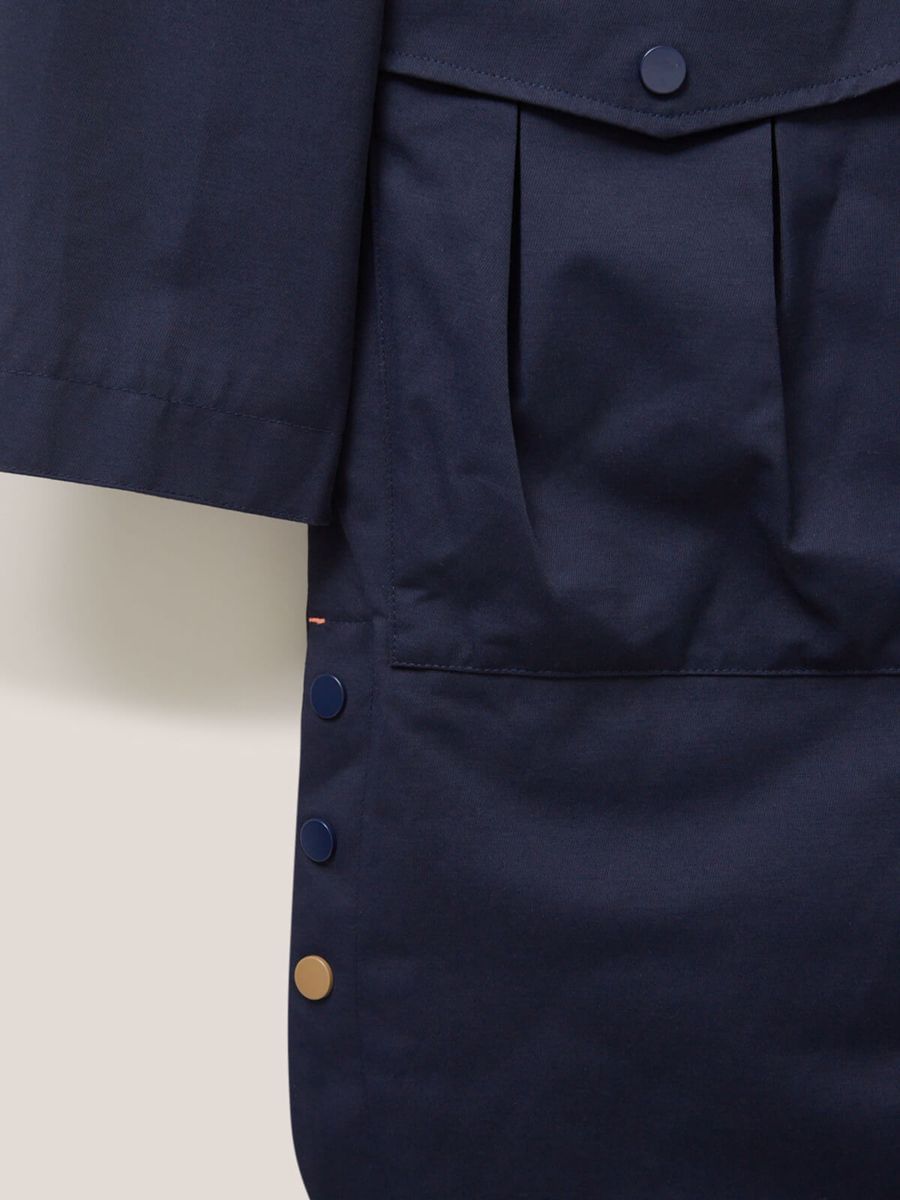 Wasserdichter Utility-Parka mit Rückenstreifen