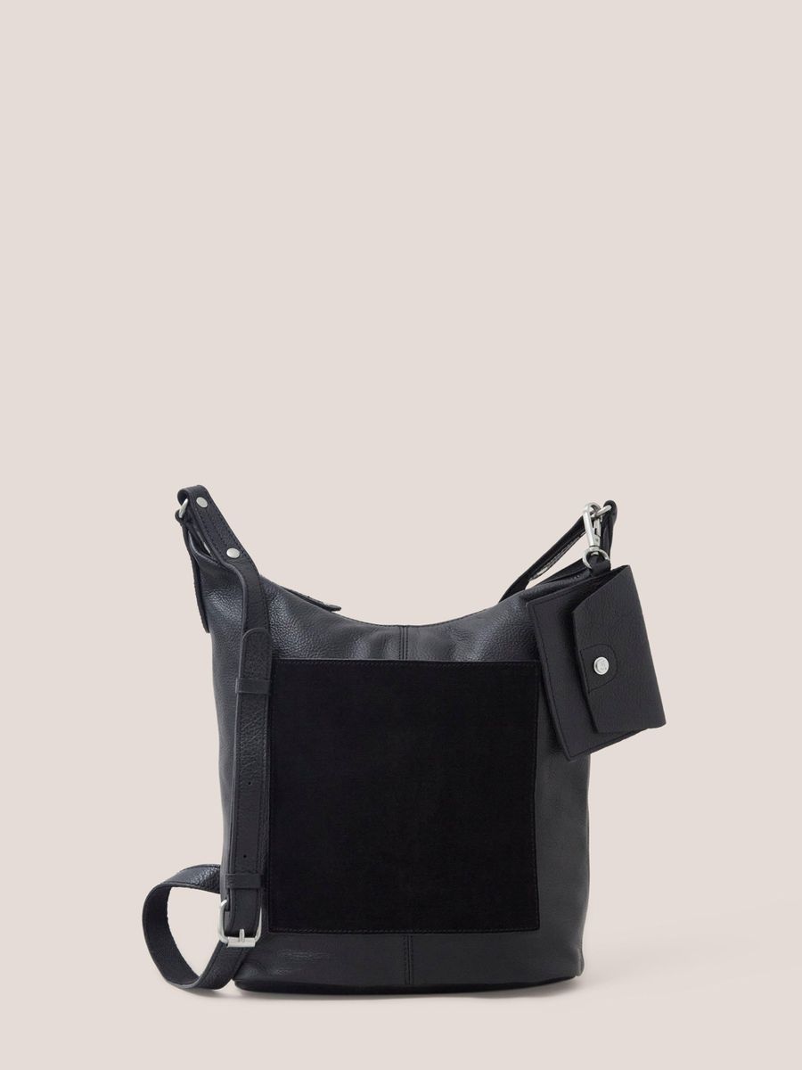 Vielseitige Crossbody-Tasche aus Narbenleder