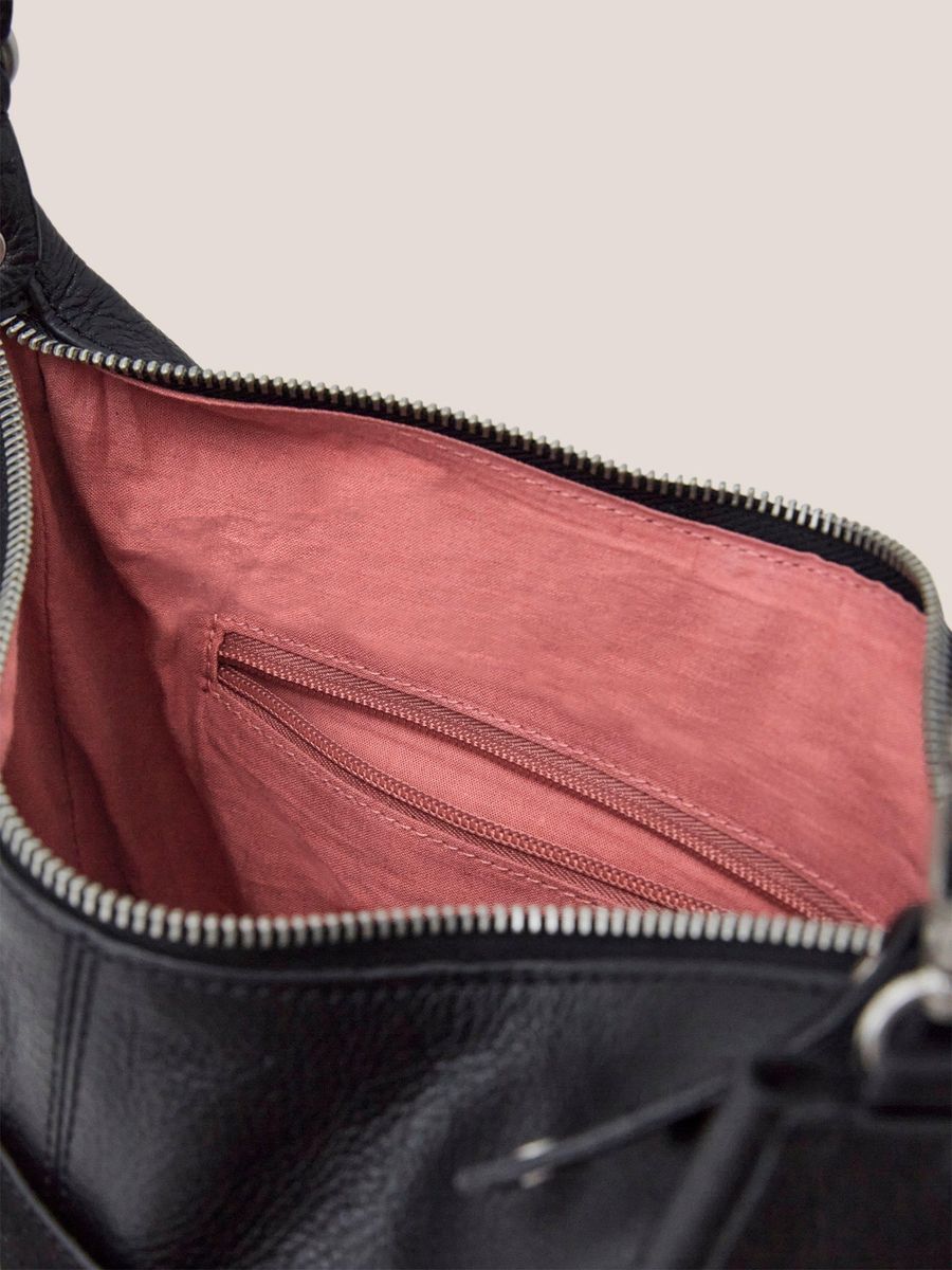 Vielseitige Crossbody-Tasche aus Narbenleder