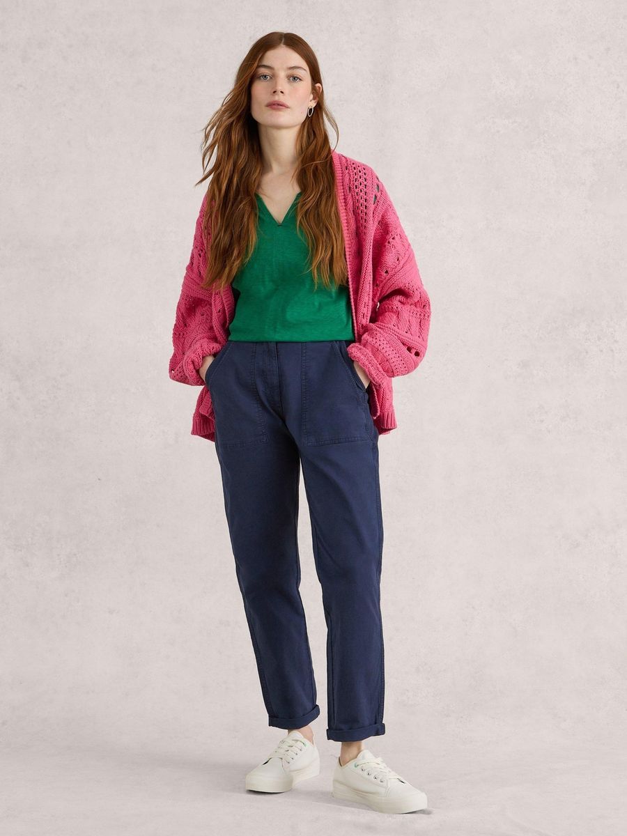 Vielseitige Chino-Hose aus Baumwoll-Leinen