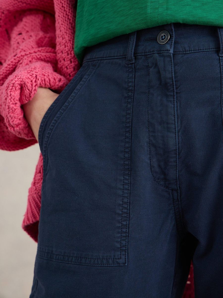 Vielseitige Chino-Hose aus Baumwoll-Leinen