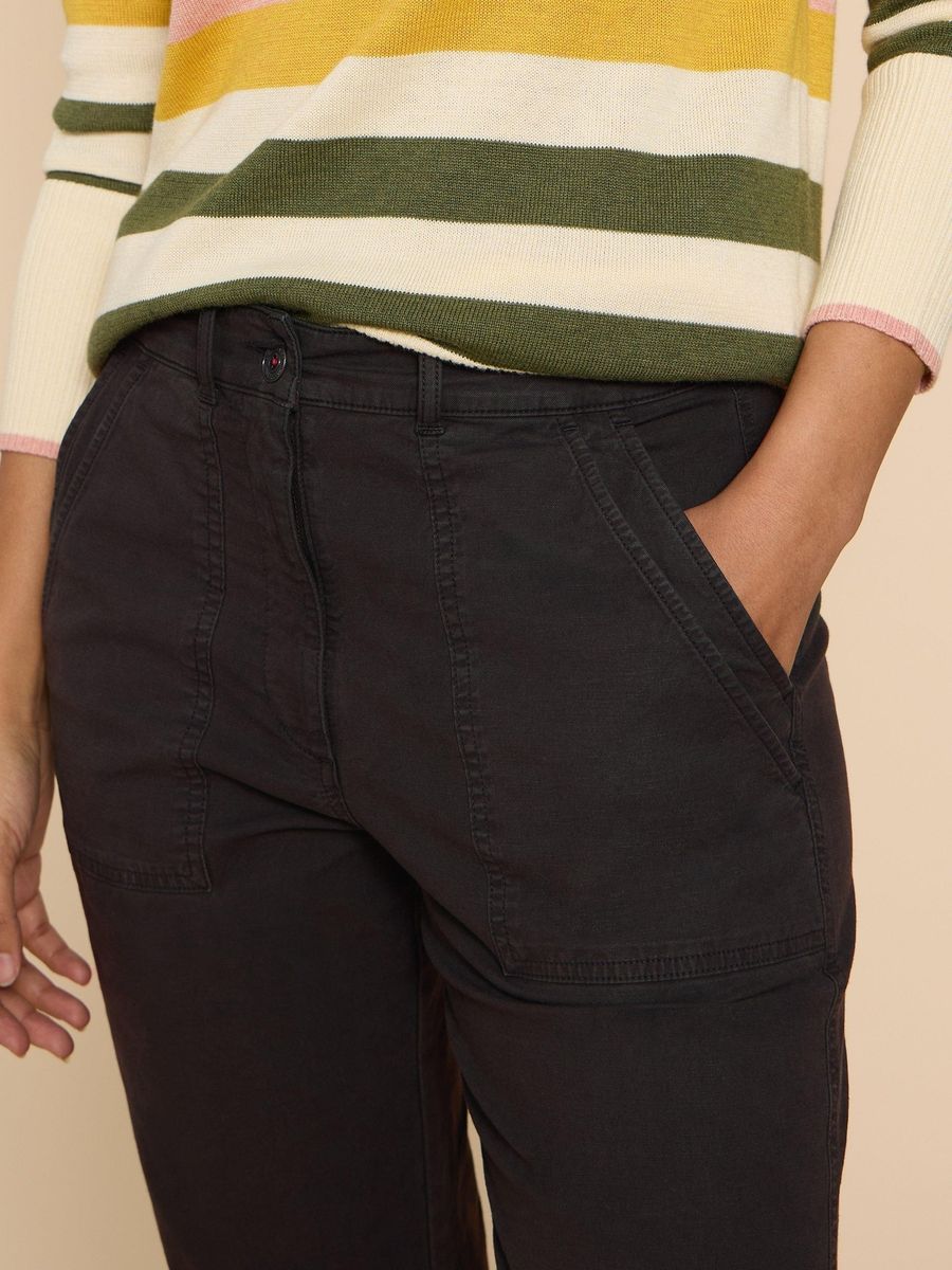 Vielseitige Chino-Hose aus Baumwoll-Leinen