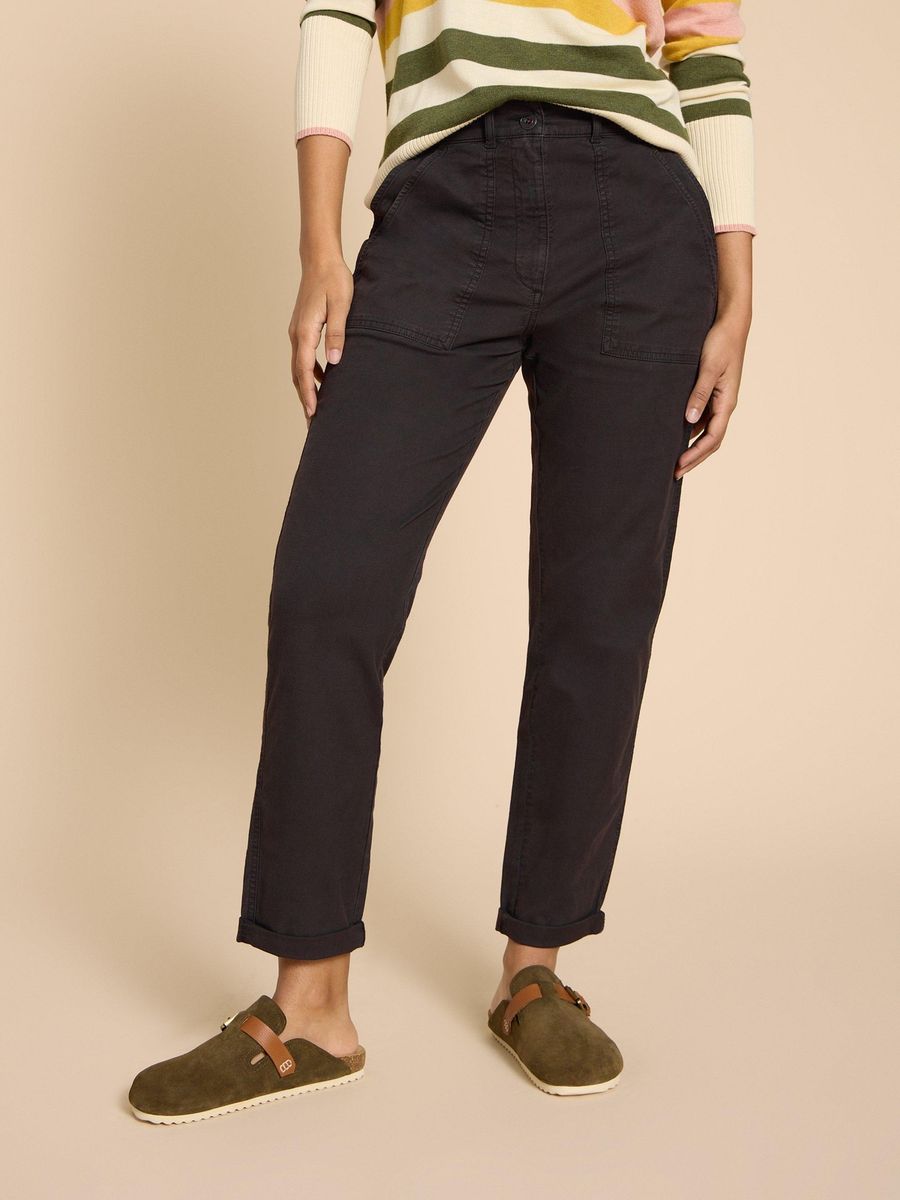 Vielseitige Chino-Hose aus Baumwoll-Leinen