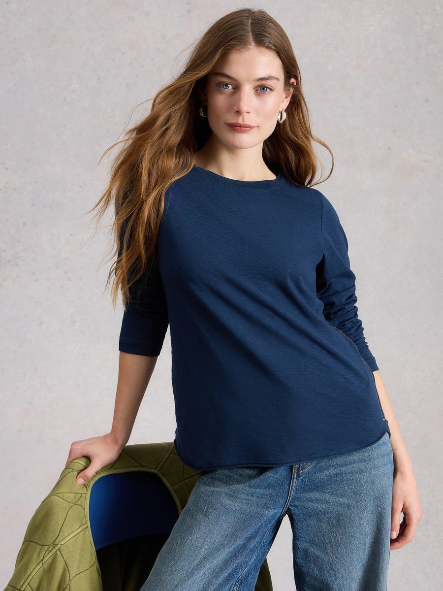 Essentielles Langarmshirt aus Flammbaumwolle