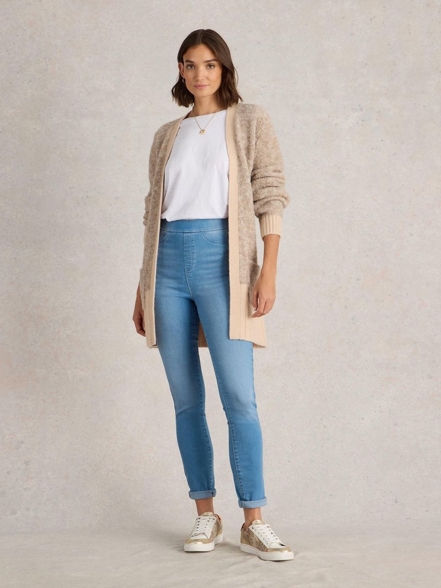 Hochtaillierte Slim Fit Jeggings