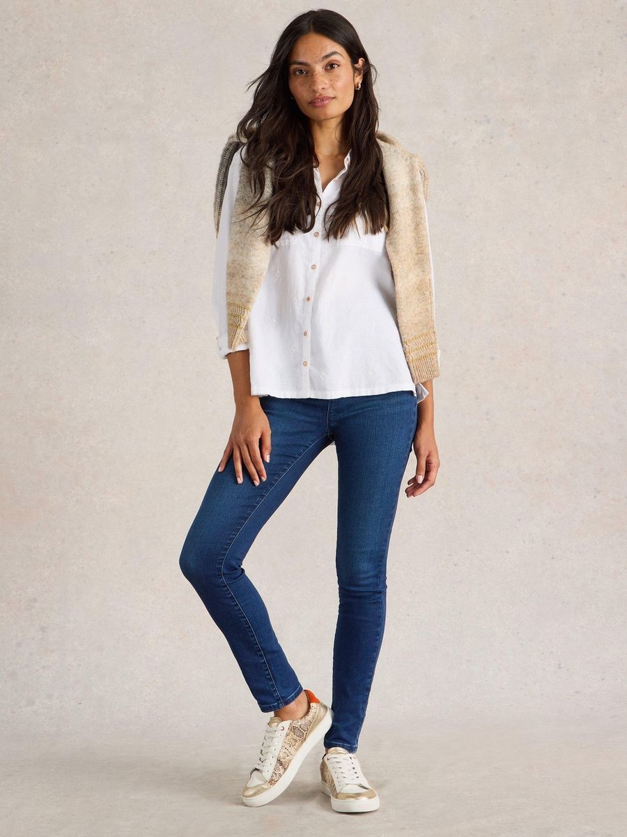 Hochtaillierte Slim Fit Jeggings