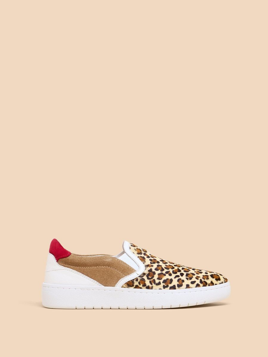 Slip-On-Sneaker mit Animal-Print