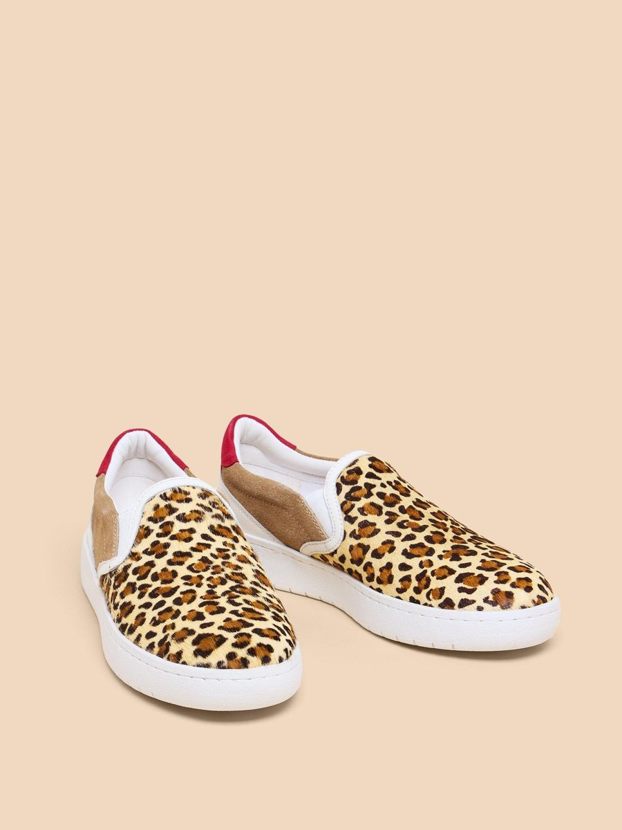 Slip-On-Sneaker mit Animal-Print
