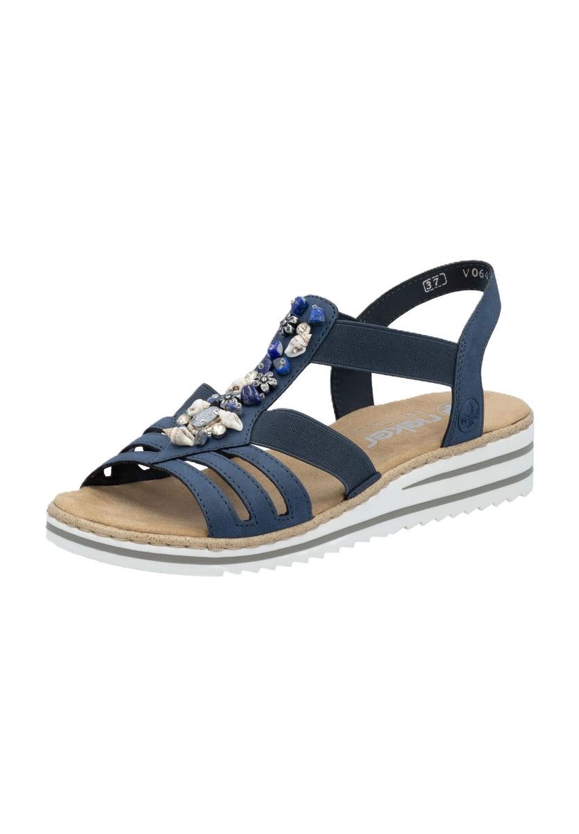 Sommerliche Wedges mit Muschelverzierung