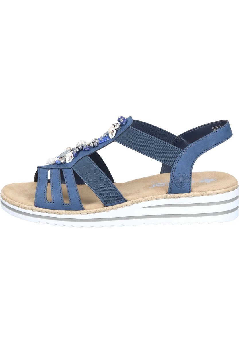 Sommerliche Wedges mit Muschelverzierung