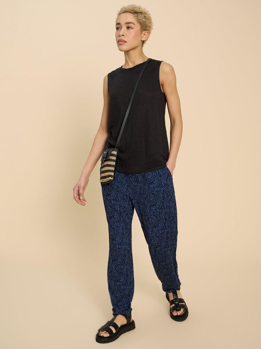 Bedruckte Jerseyhose im Relaxed Fit