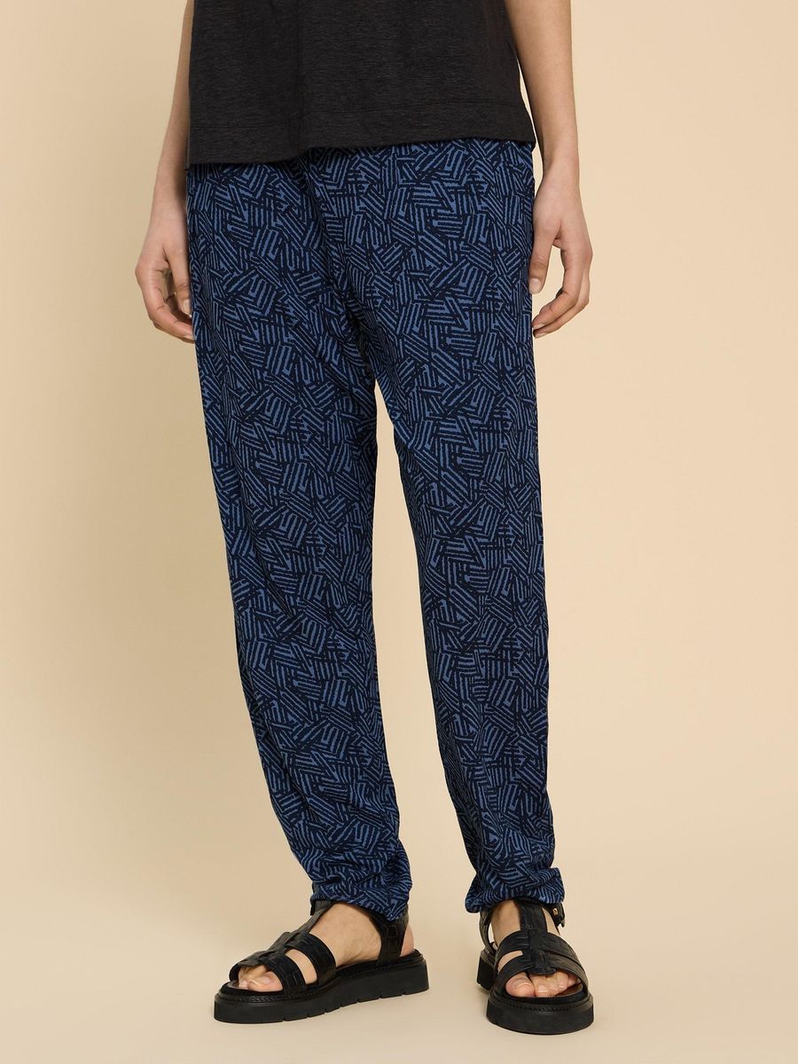 Bedruckte Jerseyhose im Relaxed Fit