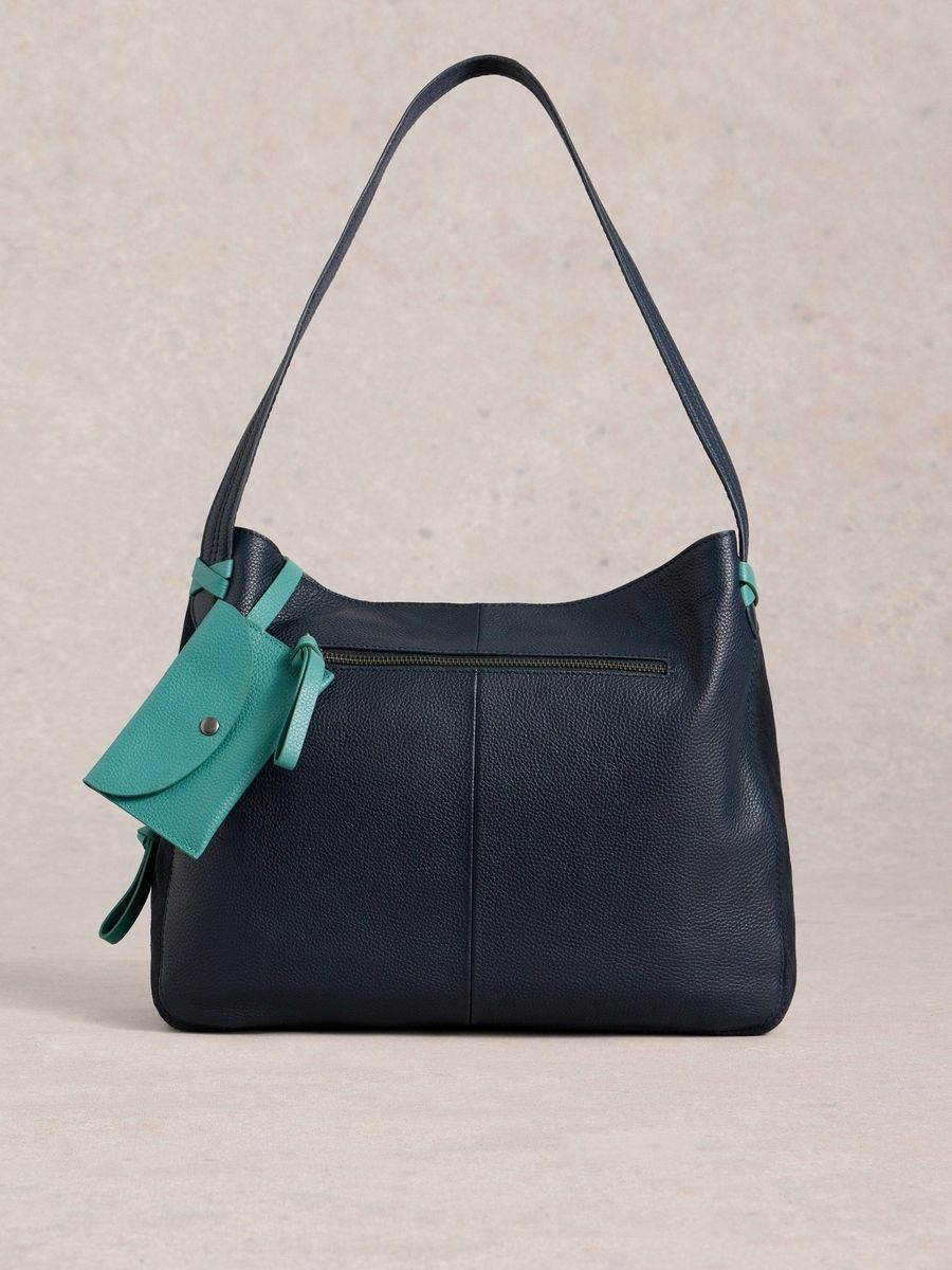 Hobo-Tasche aus genarbtem Leder