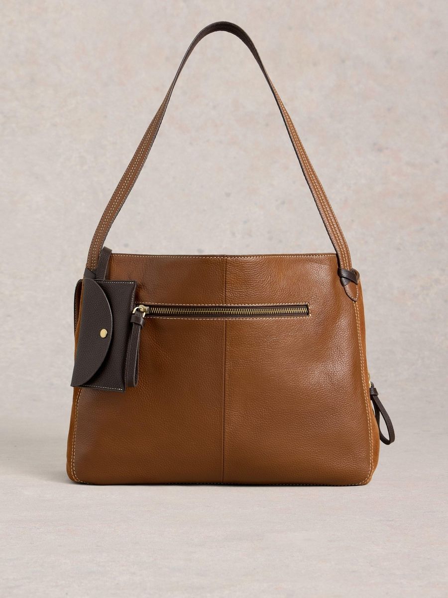 Hobo-Tasche aus genarbtem Leder
