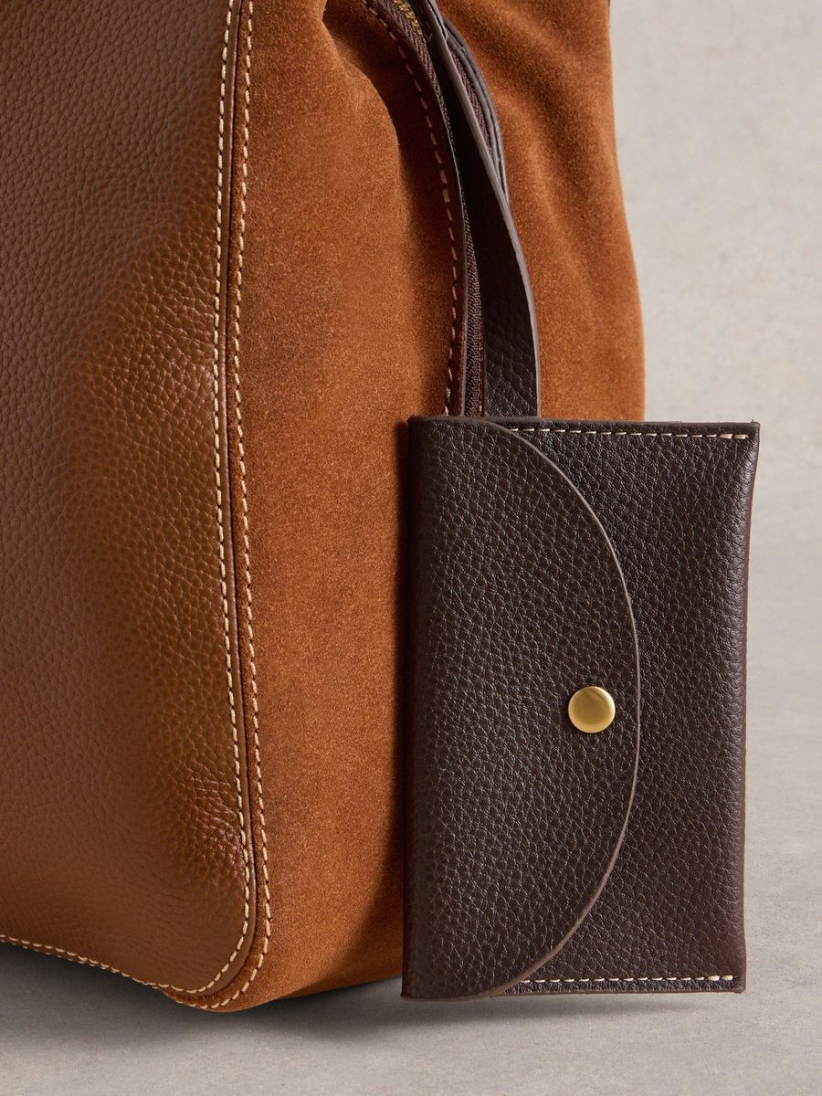 Hobo-Tasche aus genarbtem Leder