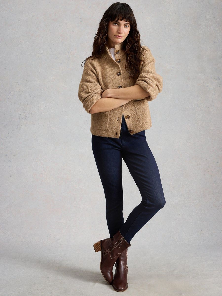 Nachhaltige dunkelblaue Skinny Jeans