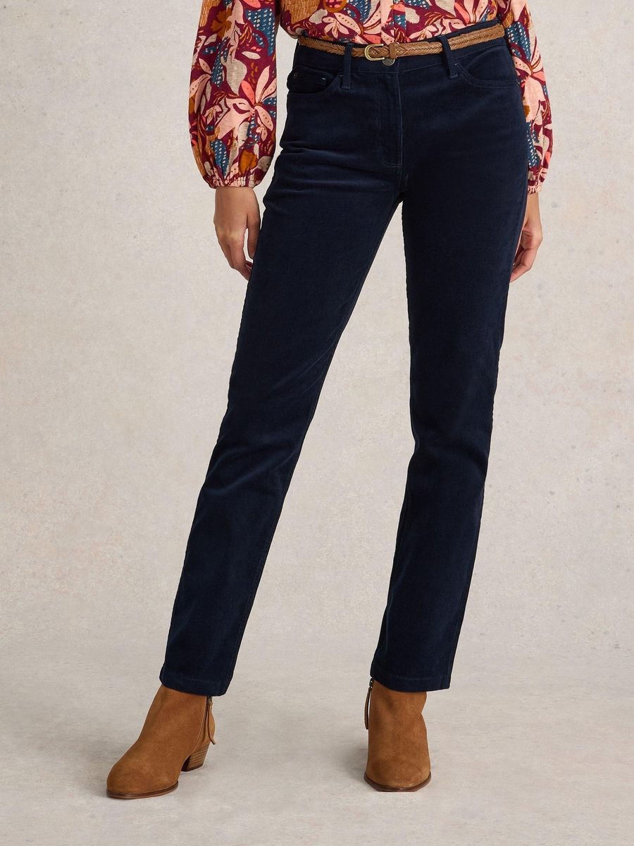 Gerade Cordhose aus Bio-Baumwolle