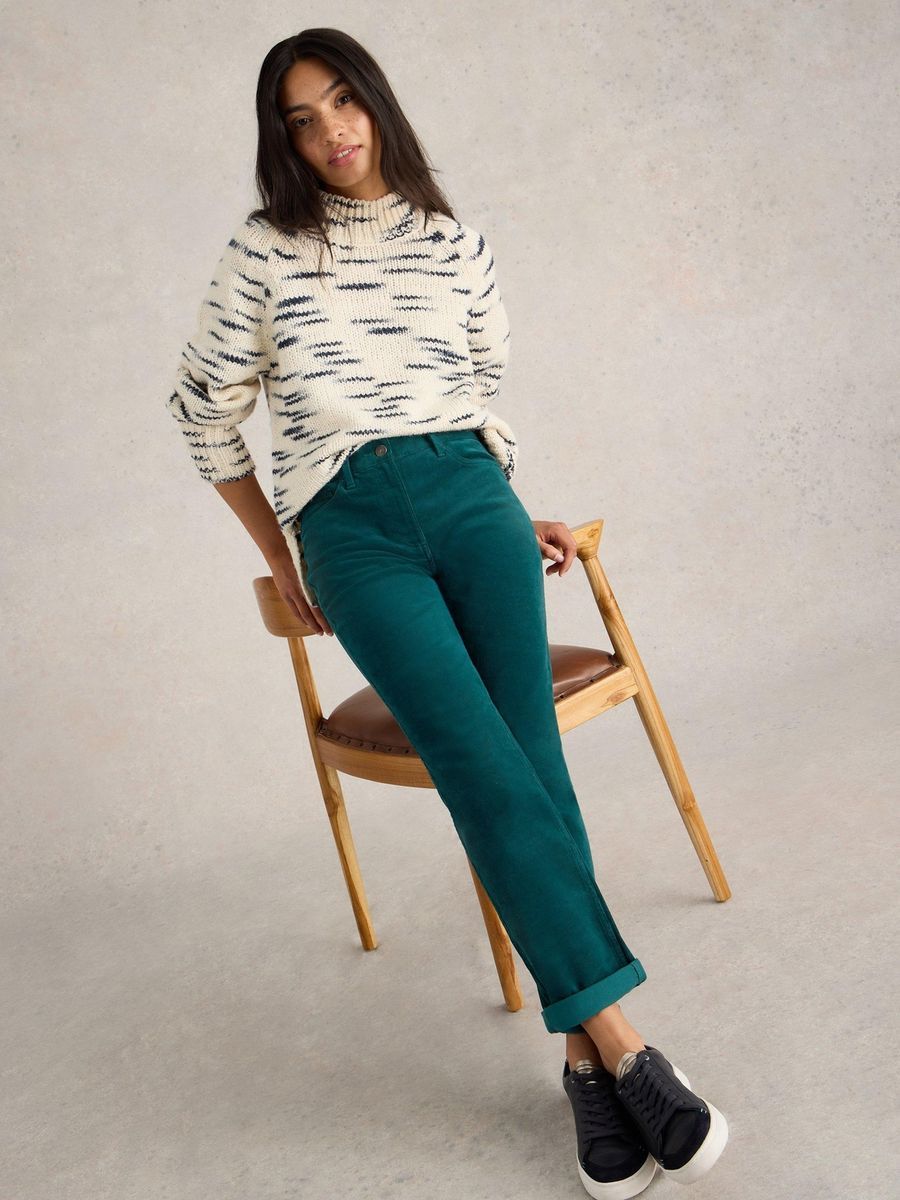 Klassische Cordhose mit geradem Bein