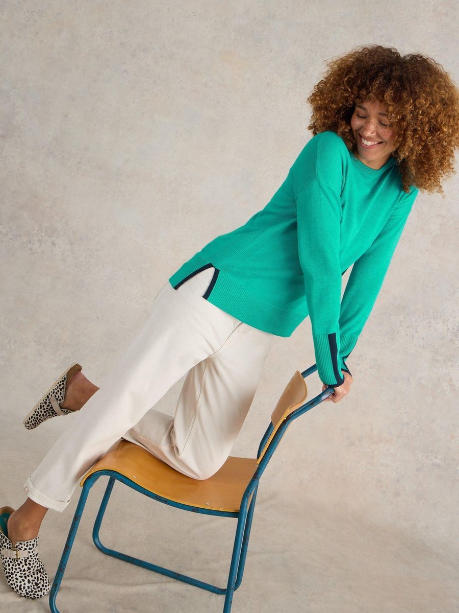 Leichter Bio-Baumwollmix-Pullover