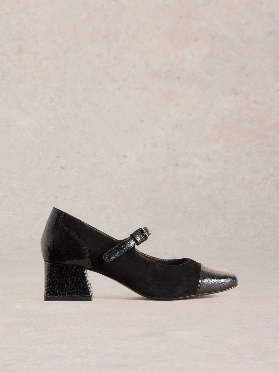 Mary Jane Pumps aus Wildleder