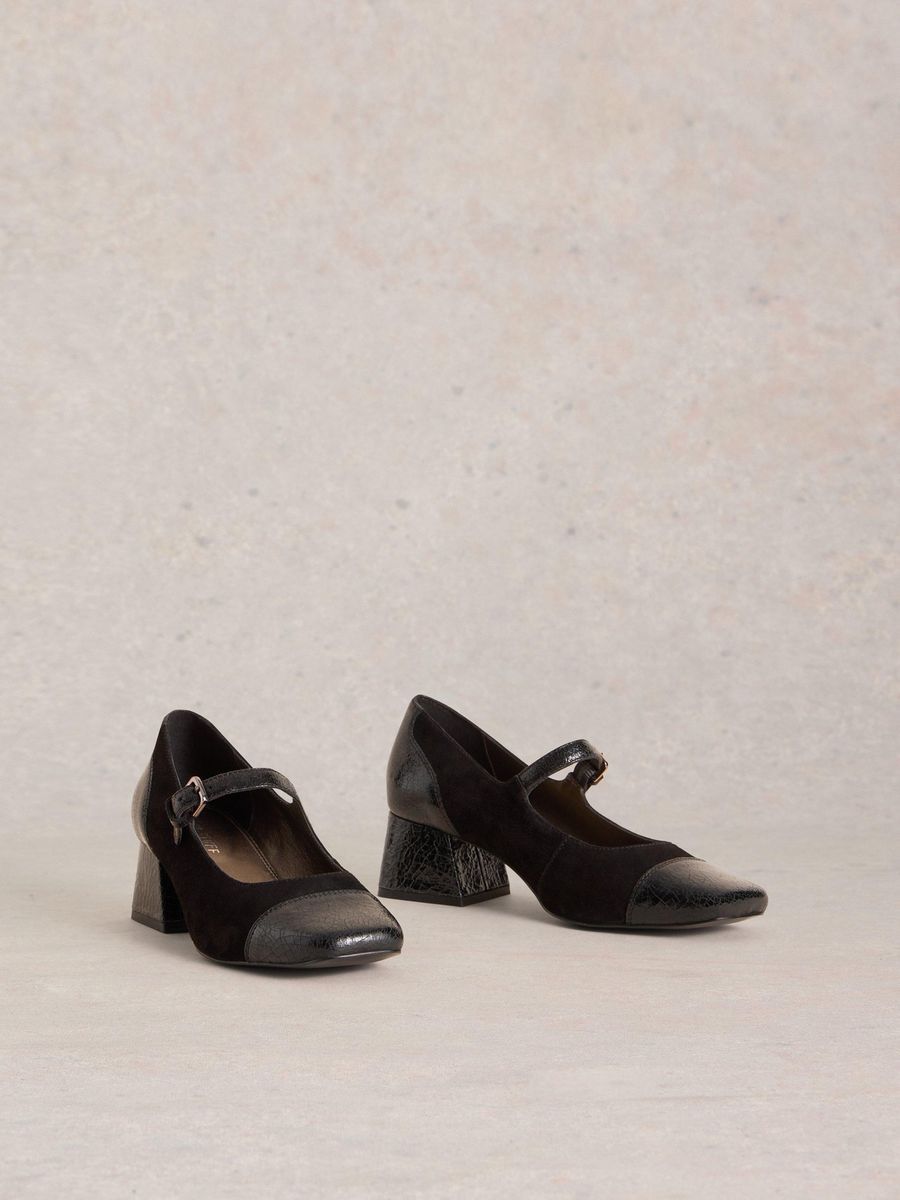 Mary Jane Pumps aus Wildleder