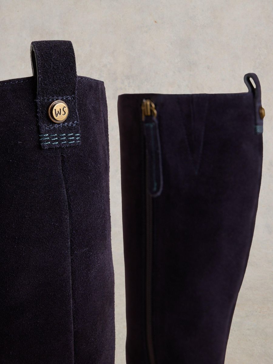 Elegante kniehohe Stiefel aus Wildleder