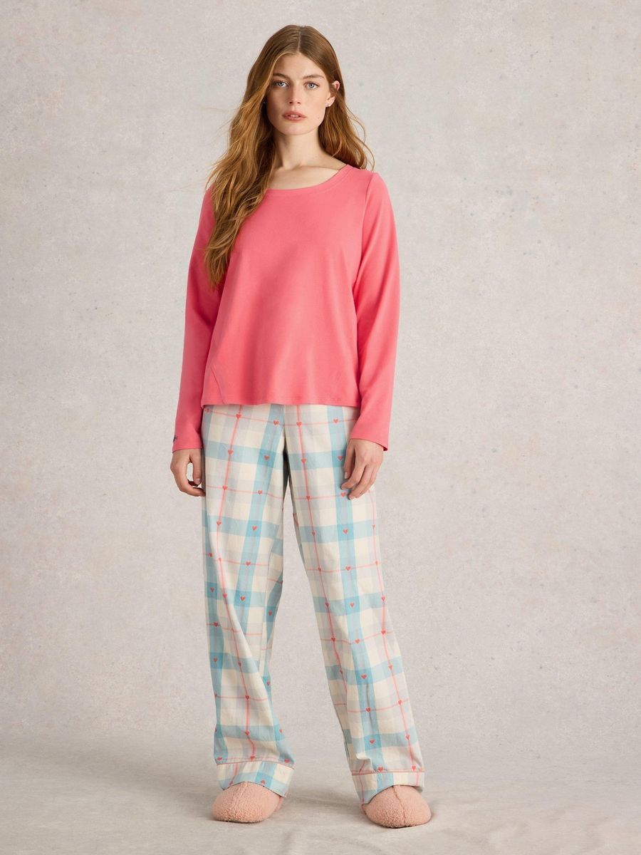 Bequemes Jersey-Pyjamaoberteil