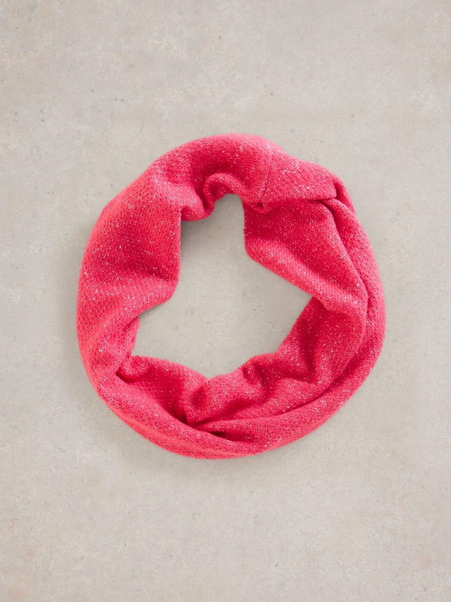 Kuscheliger Melange-Strick Loop-Schal