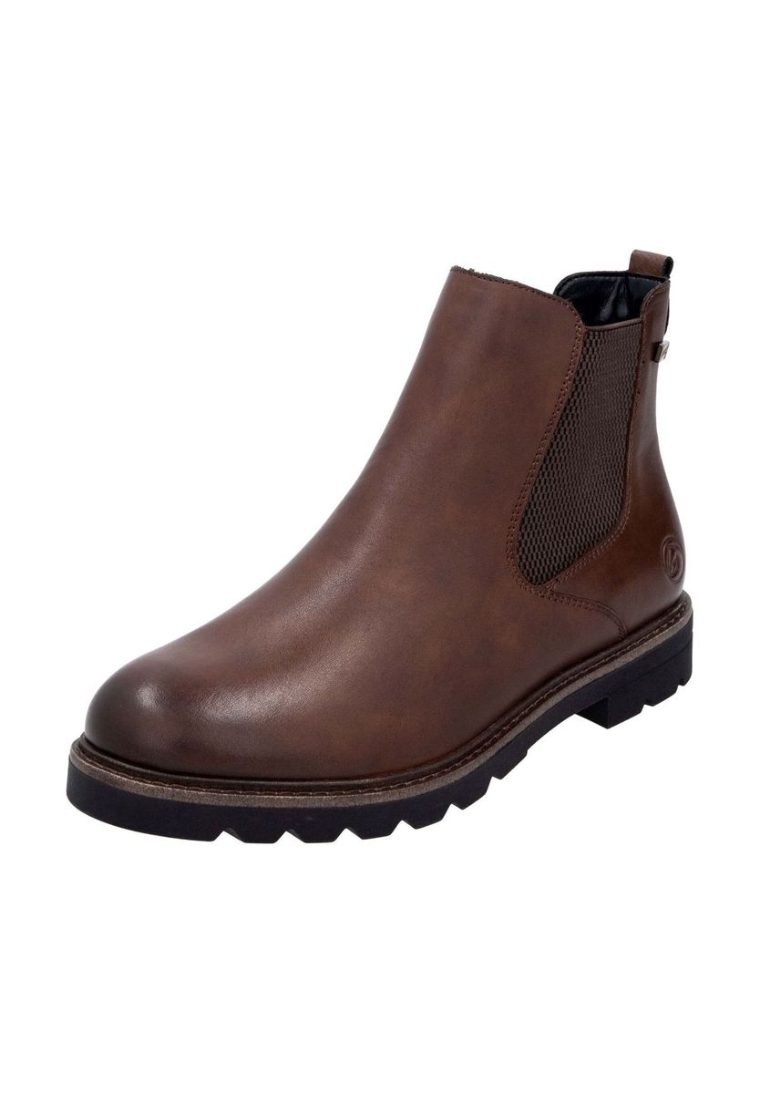 Klassische Leder-Stiefeletten mit Reißverschluss