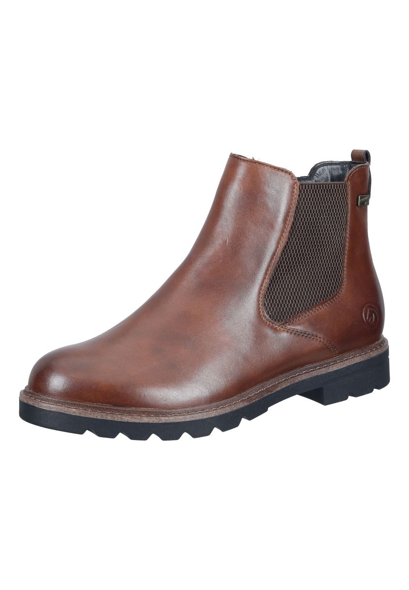 Klassische Leder-Stiefeletten mit Reißverschluss